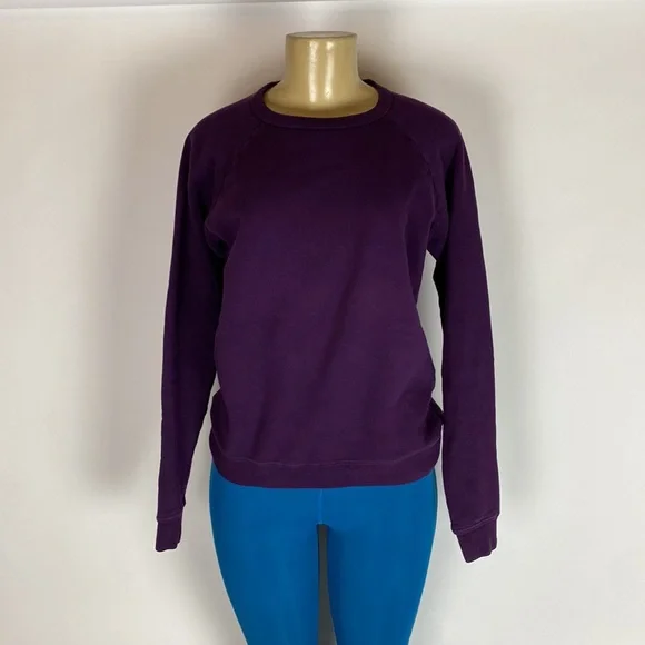 FREE CITY Sweatshirt Giant Open Hand Raglan in Purple women’s Size S - Picture 2 of 10